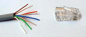 Разводка кабеля витая пара до обжимки по стандарту 568A